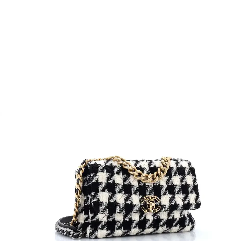 Chanel 19 Flap Bag Quilted Tweed Large #254497C49B